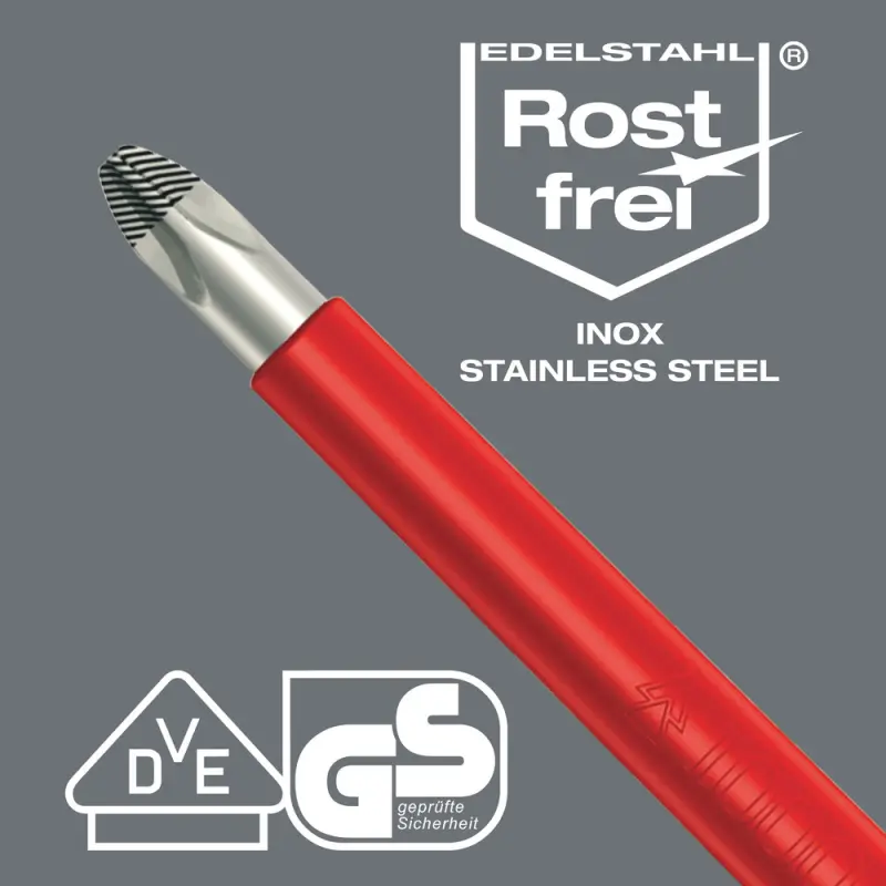 Wera 022731 Šroubovák Kraftform 0,8 x 4,0 mm typ 3160 i VDE, nerezový (W05022731001)