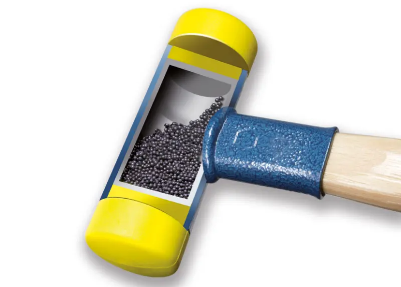 Vyklepávací palička Safety 300 mm Wiha typ 802, kovová rukojeť (hlava žlutá/žlutá: středně tvrdá) (WIHA02124)