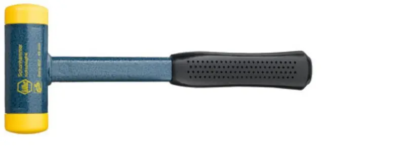 Vyklepávací palička Safety 300 mm Wiha typ 802, kovová rukojeť (hlava žlutá/žlutá: středně tvrdá) (WIHA02124)