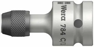 Wera 042760 784 C 1/2" spojovací díl s rychloupínací hlavou Wera, 784 C/1 x 1/4" x 50 mm (W05042760001)
