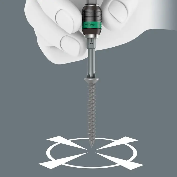 Wera 051272 Ruční držák bitů 1/4" Kraftform krátký s Rapidaptorem, typ 813 R (W05051272001)