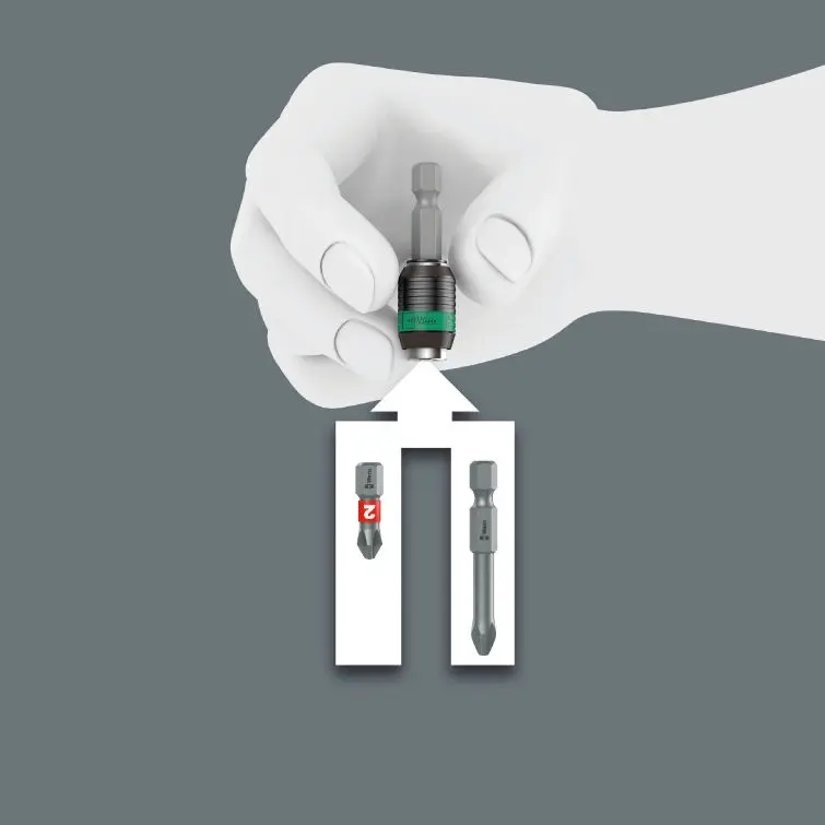 Wera 052500 Univerzální držák 1/4" 888/4/1 K Rapidaptor - nemagnetické provedení (W05052500001)