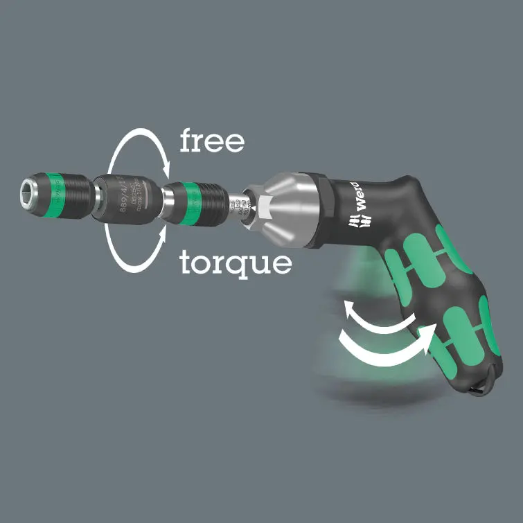 Wera 052501 Volnoběžný držák bitů  889/4/1 F Rapidaptor pro momentové šroubováky s pistolovou rukojetí (W05052501001)