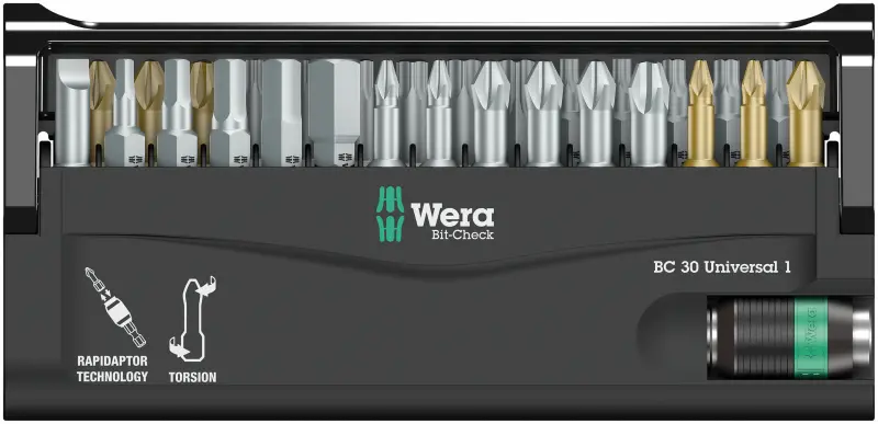 Wera 056440 Houževnaté bity Bit-Check 30 Universal 1 s držákem 889/4/1 K (Sada 30 dílů) (W05056440001)