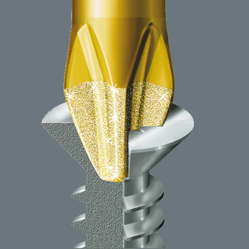 Wera 056702 Bit PZ 2 - 855/1 BDC. Šroubovací bit 1/4 Hex, 25 mm pro křížové šrouby Pozidriv (W05056702001)