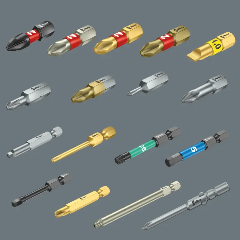 Wera 056704 Bit PZ 3 - 855/1 BDC. Šroubovací bit 1/4 Hex, 25 mm pro křížové šrouby Pozidriv (W05056704001)