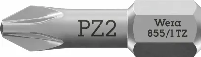Wera 056815 Šroubovací bit 1/4" Hex PZ 2 x 25 mm, typ 855/1 TZ pro křížové šrouby Pozidriv (W05056815001)