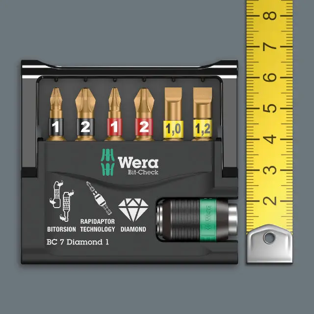 Wera 057115 Bity 1/4" Torx Bit-Check 10 TX Universal 2 (Sada 10 dílů) (W05057115001)
