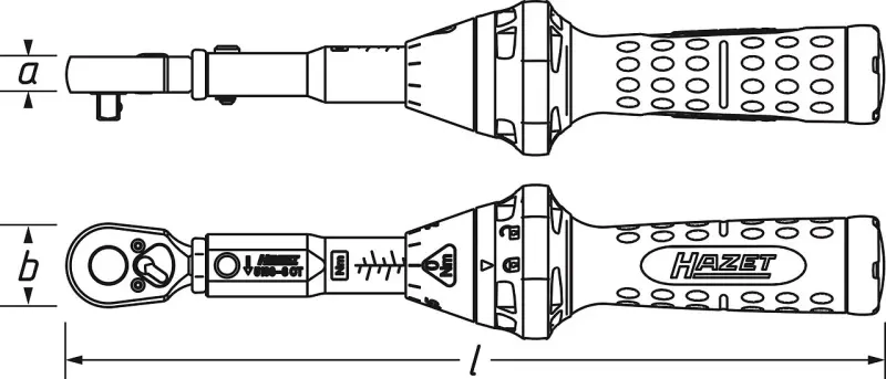 Momentový klíč 1/2" s přepínací ráčnou HAZET 5121-3CT (20 ÷ 120 Nm) (HAZ5121-3CT)