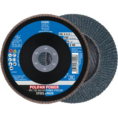 Lamelový brusný kotouč PFC 150 Z 40 SG-POWER/22,23. PFERD (PF4007220030363)