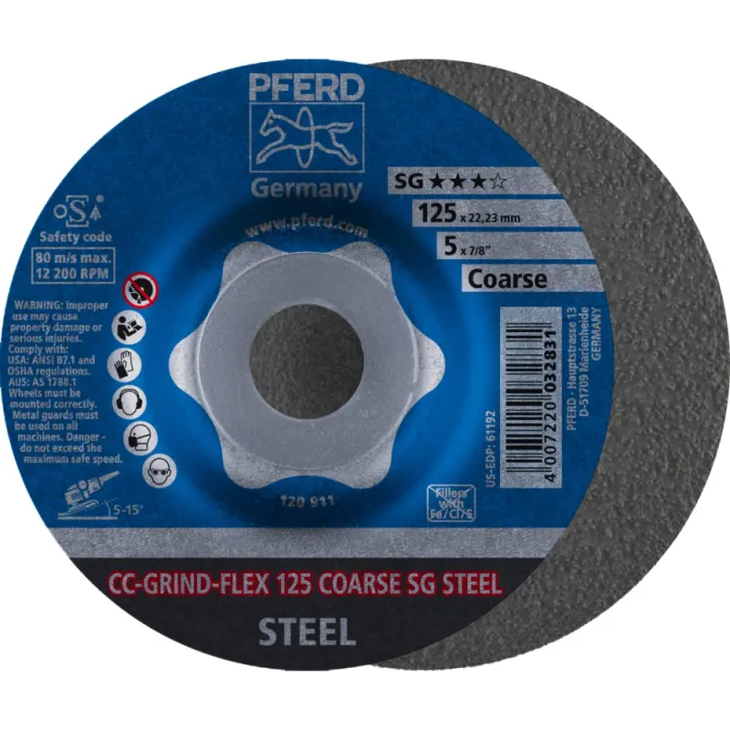 Brusný kotouč Pferd CC-GRIND-FLEX 125 SG-STEEL COARSE (PF4007220032831)