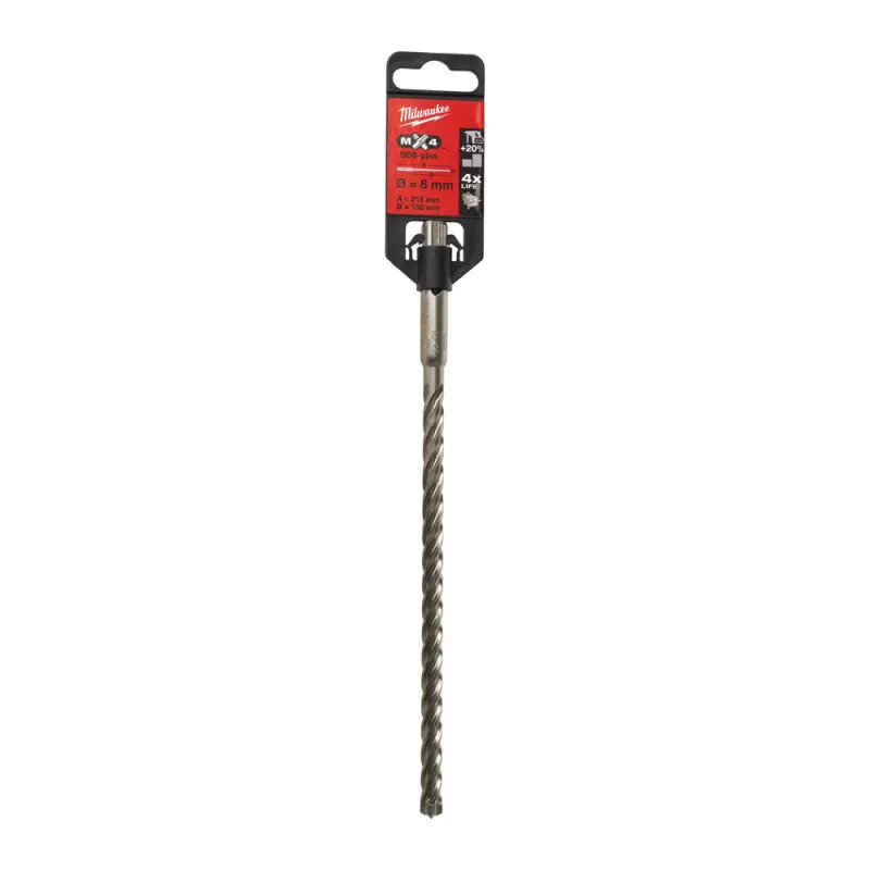 Vrták SDS-Plus MX4 čtyřbřitý pr. 8 x 150 x 210 mm Milwaukee 4932352023 (MI4932352023)