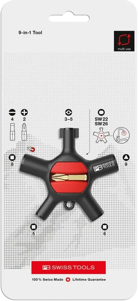 Klic k rozvadecum 9 v 1 Tool PB Swiss Tools (EDE59230005)