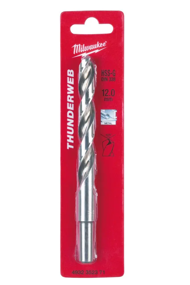 Vrták HSS-G do kovu Milwaukee TW 12,0 x 151 mm (DIN 338) (MI4932352371)