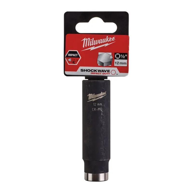 Nástrčná hlavice 1/2" Milwaukee Shockwave™ Impact Duty 12 mm, prodloužená, rázová (MI4932352850)