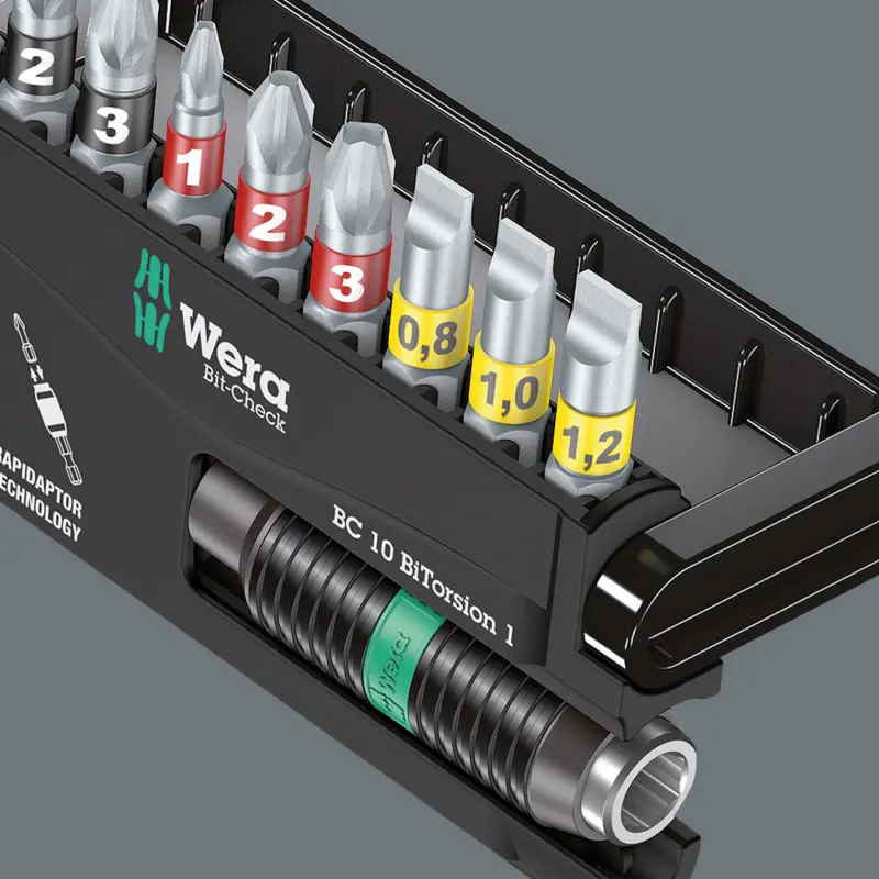 Wera 071110 Nerezové bity 1/4" Bit Check® 10 Stainless 1 (Sada 10 dílů) (W05071110001)