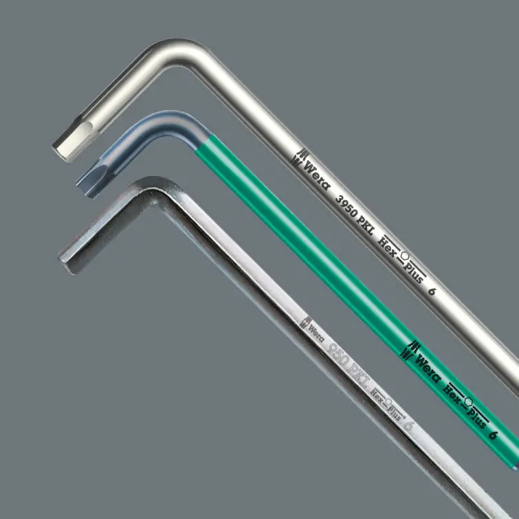 Wera 073544 Zástrčné klíče inbus 3950/9 Hex-Plus Stainless 1 SB, nerezové (Sada 9 dílů) (W05073544001)