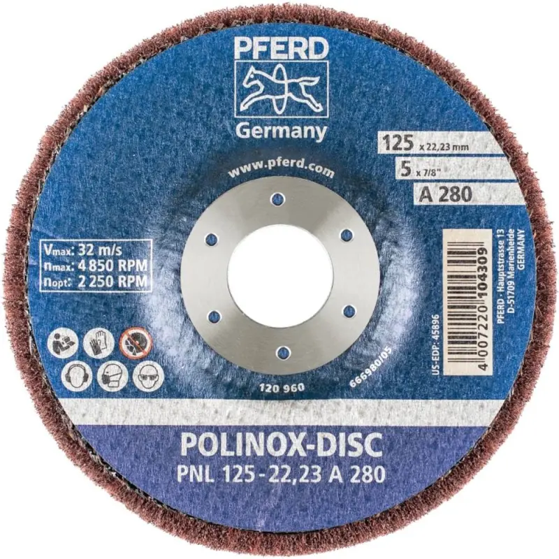 Brusný kotouč POLINOX Pferd PNL 125-22,23 A 280 (PF4007220104309)