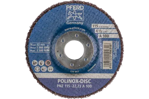Brusný kotouč POLINOX Pferd PNZ 115-22,23 A 100 (PF4007220104316)