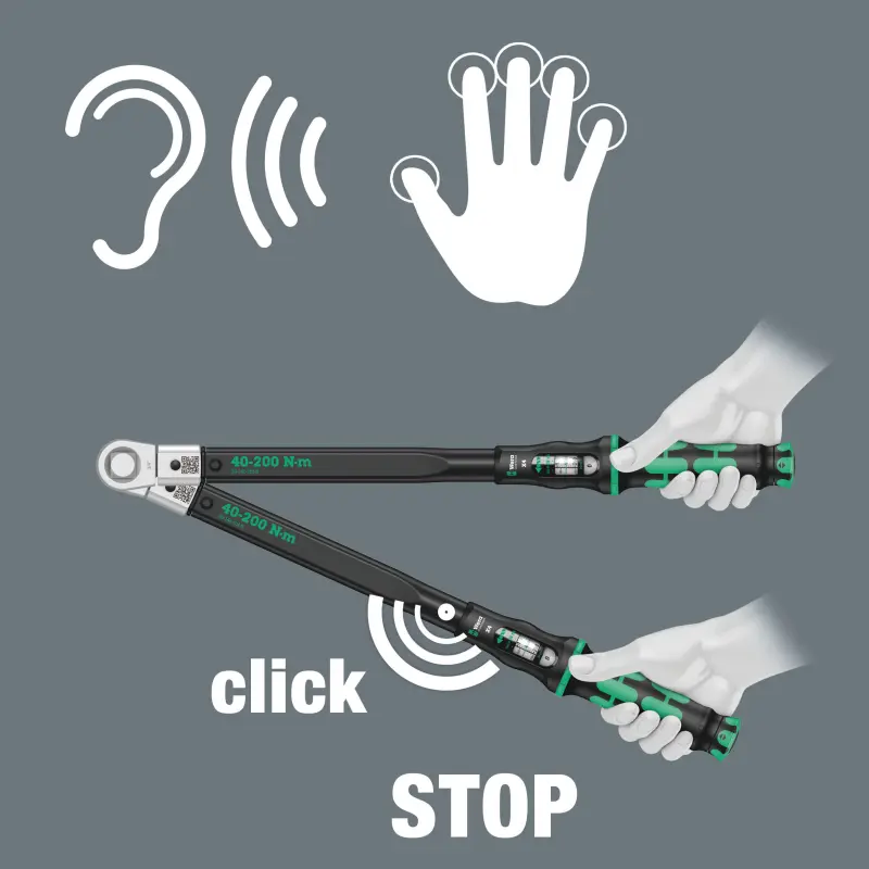 Wera 075654 Momentový klíč Wera Click-Torque X 4 pro nástrčné nástroje 14x18mm (40 - 200 Nm) (W05075654001)