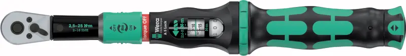 Wera 075690 Momentový klíč Wera Click-Torque Lock A 5 s přepínací ráčnou 1/4" (2,5 ÷ 25 Nm) (W05075690001)