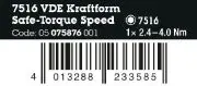 Wera 075876 Momentový šroubovák Kraftform Safe-Torque Speed 2,4 ÷ 4,0 Nm 7516 VDE (W05075876001)