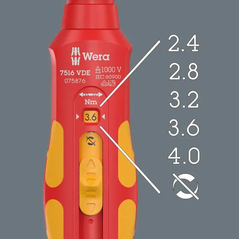 Wera 075876 Momentový šroubovák Kraftform Safe-Torque Speed 2,4 ÷ 4,0 Nm 7516 VDE (W05075876001)