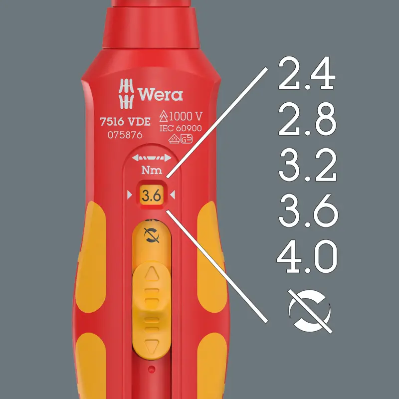 Wera 075876 Momentový šroubovák Kraftform Safe-Torque Speed 2,4 ÷ 4,0 Nm 7516 VDE (W05075876001)