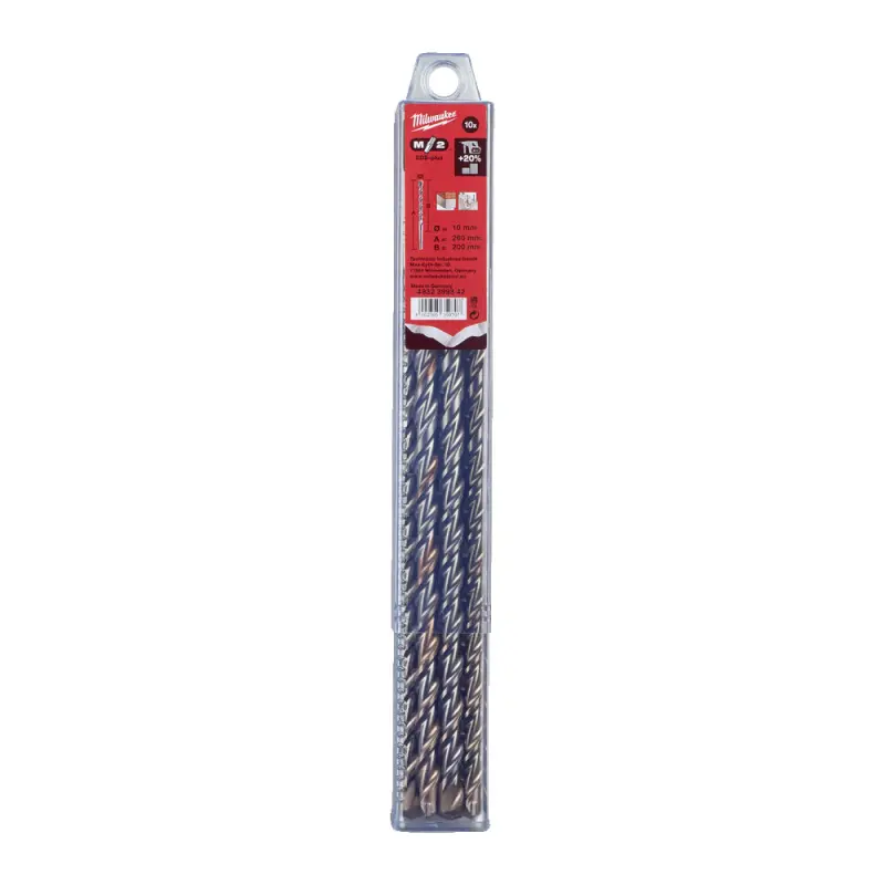 Dvoubřité vrtáky Milwaukee 4932399342 M2 pr. 10 x 260 mm, SDS-Plus - 10 ks (MI4932399342)