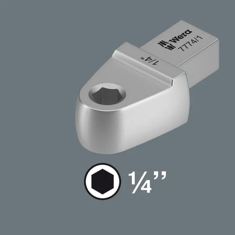 Wera 078640 Nástavec mom. klíče - držák bitů 1/4" Hex. Typ 7774/1 (9 x 12 mm) (W05078640001)