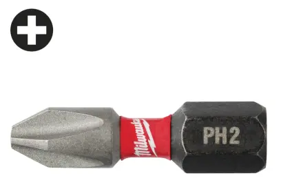 Šroubovací bit Milwaukee Shockwave PH 2 x 25 mm (1/4 Hex) (MI4932430852)