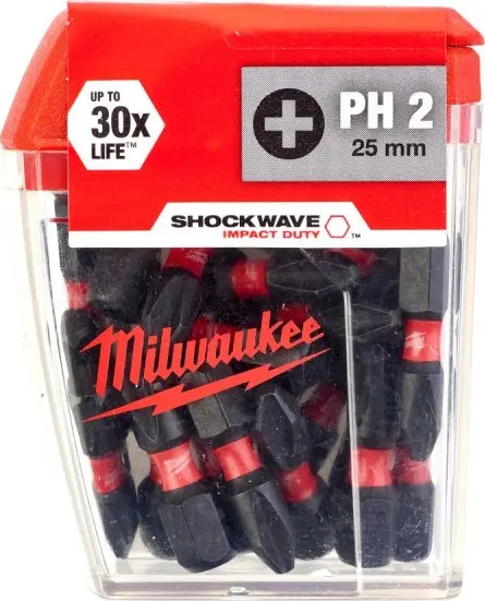 Šroubovací bity Milwaukee ShW PH2 25mm (25 ks) 4932430853 (MI4932430853)