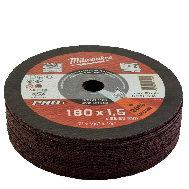 Tenký řezný kotouč pr. 180 x 1,5 mm Pro+ Milwaukee SCS 41/180 (MI4932451489)