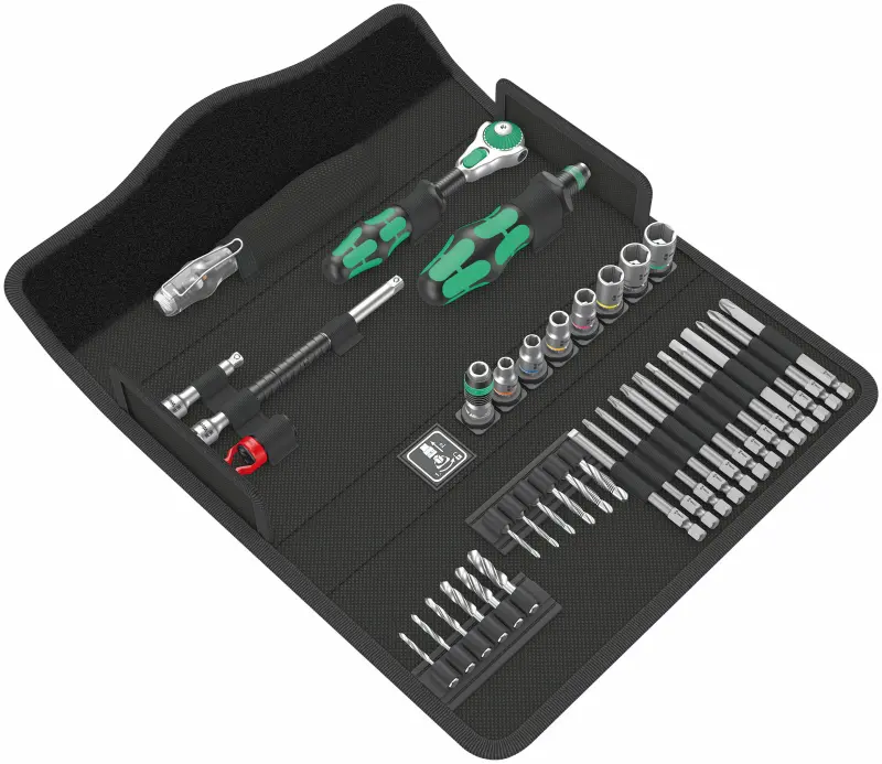 Wera 135928 Nářadí Kraftform Kompakt M 1 zámečník s ráčnou 1/4" Zyklop Speed (Sada 39 dílů) (W05135928001)