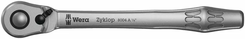 Wera 135949 Ráčnová sada 1/4" Kraftform Kompakt Zyklop MS1 Metal/Speed (Sada 8 dílů) (W05135949001)