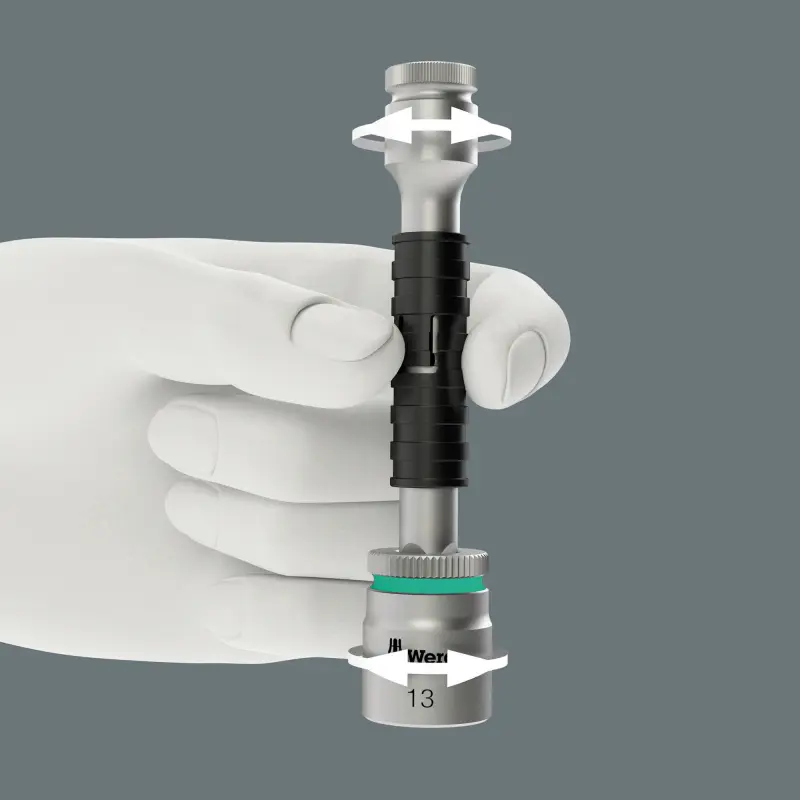 Wera 135949 Ráčnová sada 1/4" Kraftform Kompakt Zyklop MS1 Metal/Speed (Sada 8 dílů) (W05135949001)