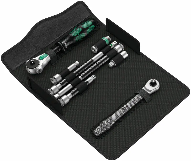 Wera 135949 Ráčnová sada 1/4" Kraftform Kompakt Zyklop MS1 Metal/Speed (Sada 8 dílů) (W05135949001)