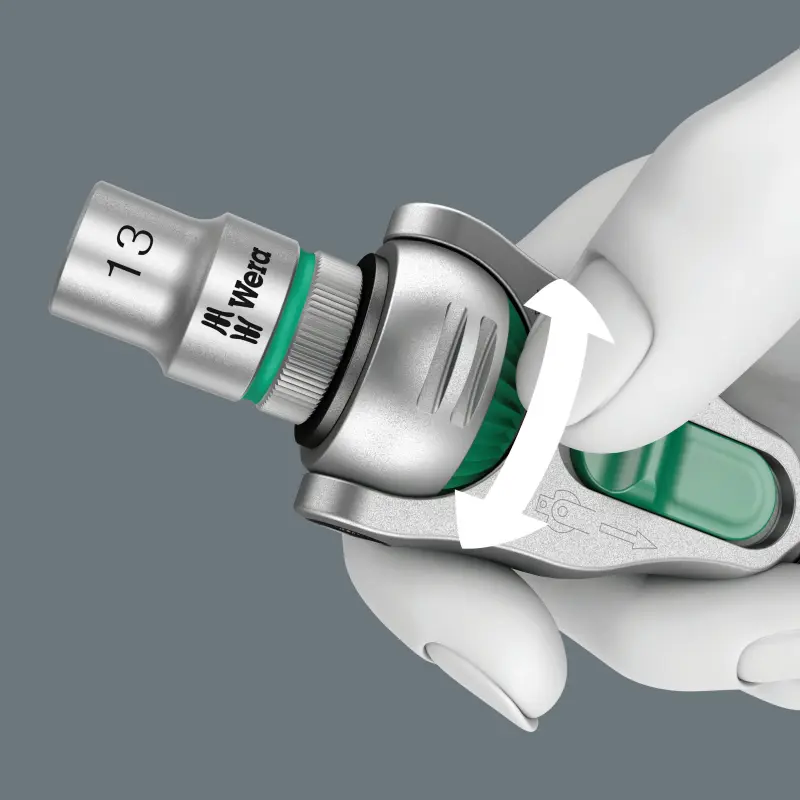Wera 135949 Ráčnová sada 1/4" Kraftform Kompakt Zyklop MS1 Metal/Speed (Sada 8 dílů) (W05135949001)