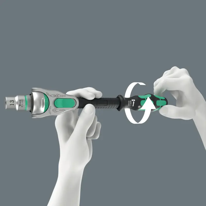 Wera 135949 Ráčnová sada 1/4" Kraftform Kompakt Zyklop MS1 Metal/Speed (Sada 8 dílů) (W05135949001)