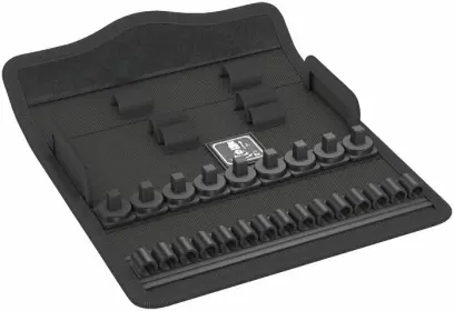 Wera 136542 Textilní pouzdro Zyklop Metal Push 1/4", typ 9496, prázdné, 180 x 70 x 25 mm (W05136542001)