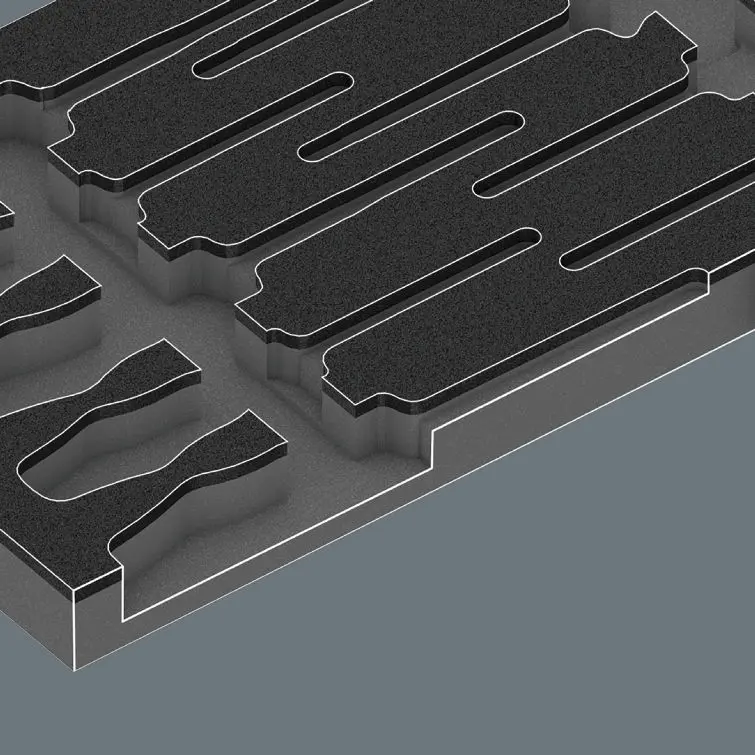 Wera 137311 Nářaďový modul - pěnová vložka 9811 pro set VDE šroubováků 9711. Bez nářadí (W05137311001)