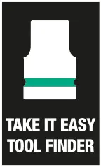 Wera 150115 Nářaďový modul - pěnová vložka 9725 Nástrčné hlavice 1/2" Impaktor Deep Zyklop C. Set 1 (Sada 11 dílů) (W05150115001)