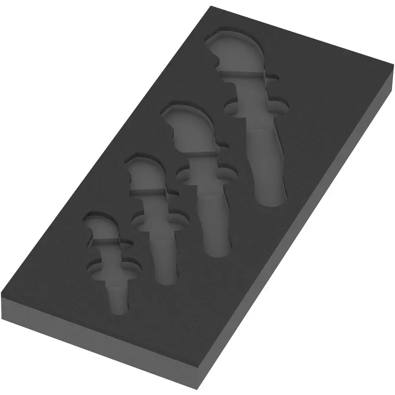 Wera 150124 Nářaďový modul - pěnová vložka 9734 s otevřenými klíči Joker 6004 VDE Set 1, se samočinným nastavením. (Sada 4 díly) (W05150124001)