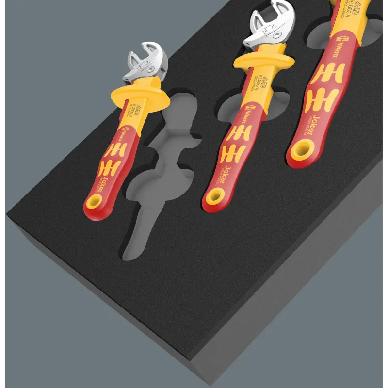 Wera 150124 Nářaďový modul - pěnová vložka 9734 s otevřenými klíči Joker 6004 VDE Set 1, se samočinným nastavením. (Sada 4 díly) (W05150124001)