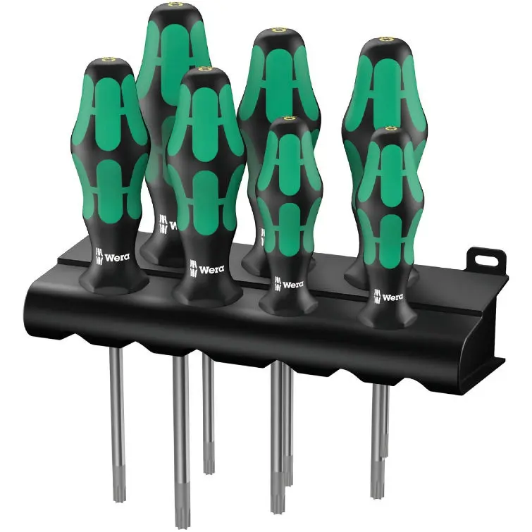 Wera 223161 Šroubováky Kraftform Plus 367/7 TORX® HF, přidržovací funkce (Sada 7 dílů + stojánek) (W05223161001)