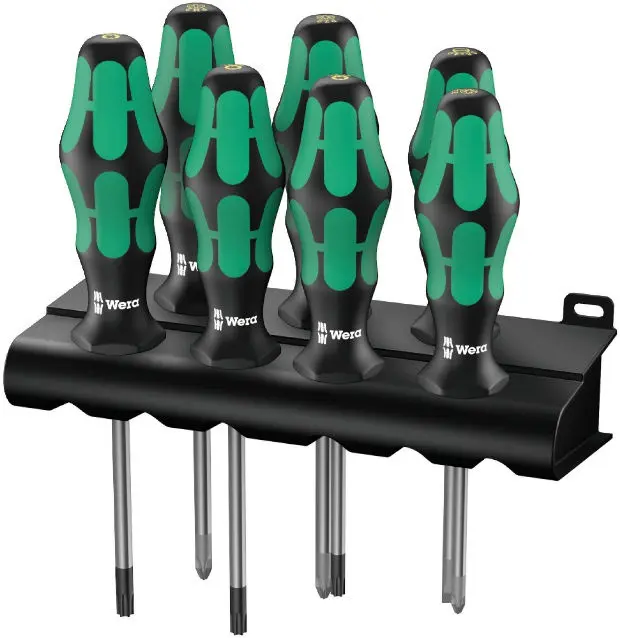 Wera 320540 Šroubováky Kraftform Plus Lasertip 335/350/367/7 (Sada 7 dílů + stojánek) (W05320540001)