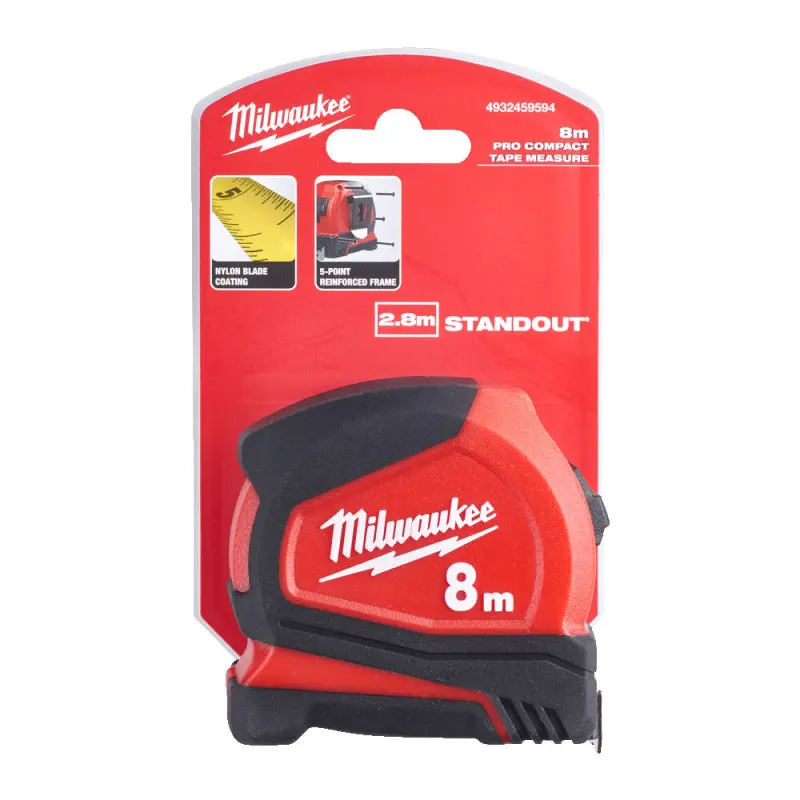 Kompaktní měřící pásmo Milwaukee PRO compact C8 (MI4932459594)