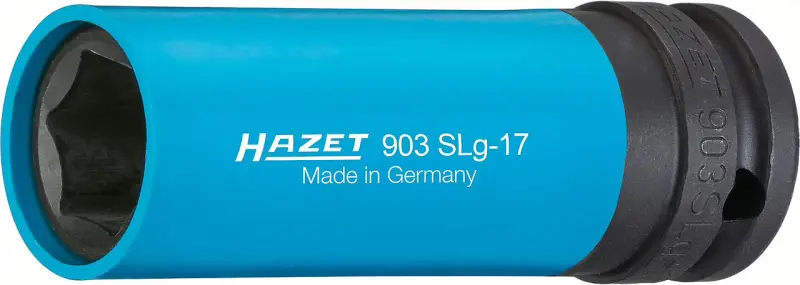Nástrčná hlavice 1/2" 17 mm, rázová, plast. ochrana Hazet 903SLG-17 (EDE61800170)