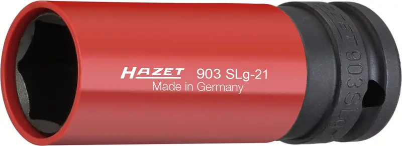 Nástrčná hlavice 1/2" 21 mm, rázová, plast. ochrana Hazet 903SLG-21 (EDE61800210)