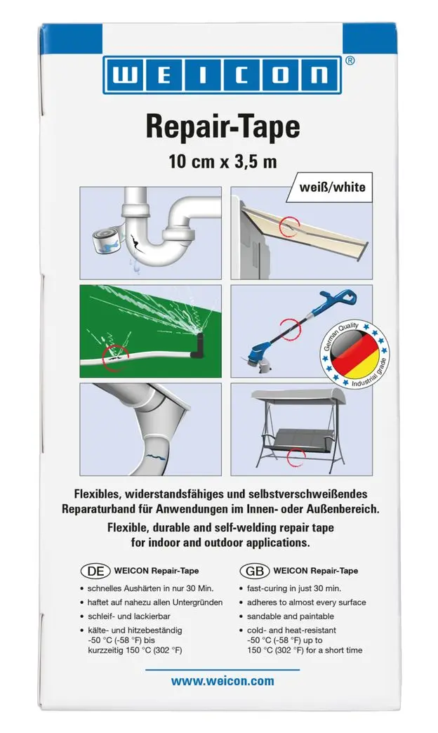 Odolná a samolepicí opravná páska Weicon, velikost 10x350 cm, bílá (WEI10057455)